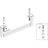 Полотенцедержатель LAUFEN PALOMBA 1160 мм, для 1480.6 3.8180.2.004.000.1
