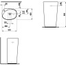 Раковина напольная LAUFEN PALOMBA 52x40 8.1180.3.000.104.1