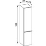 Шкаф - пенал подвесной LAUFEN CASE FOR PALACE 165x35 петли справа, белый глянцевый 4.0202.2.075.475.1