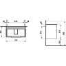 Шкафчик для раковины LAUFEN BASE 810285, с 2 ящиками, белый матовый 4.0235.2.110.260.1