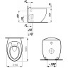 Унитаз приставной LAUFEN IL BAGNO ALESSI ONE напольный 8.2197.1.400.000.1